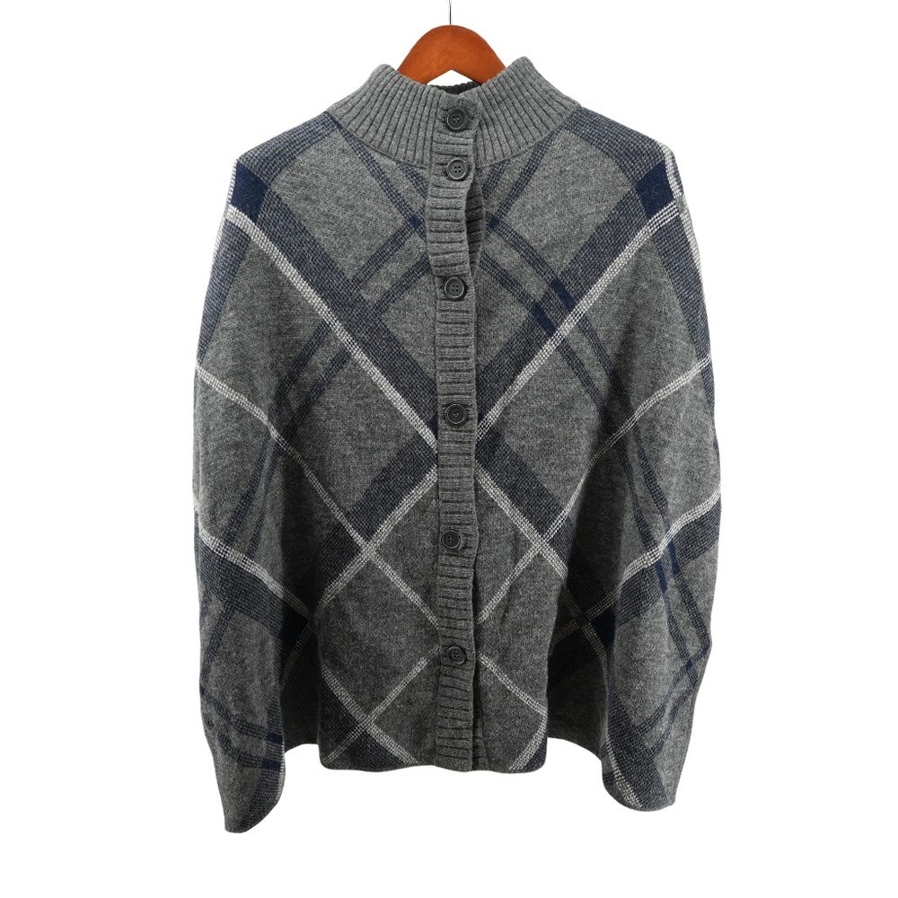 Barbour Muir Cape Wool Blend in Light Grey Marl Size Medium